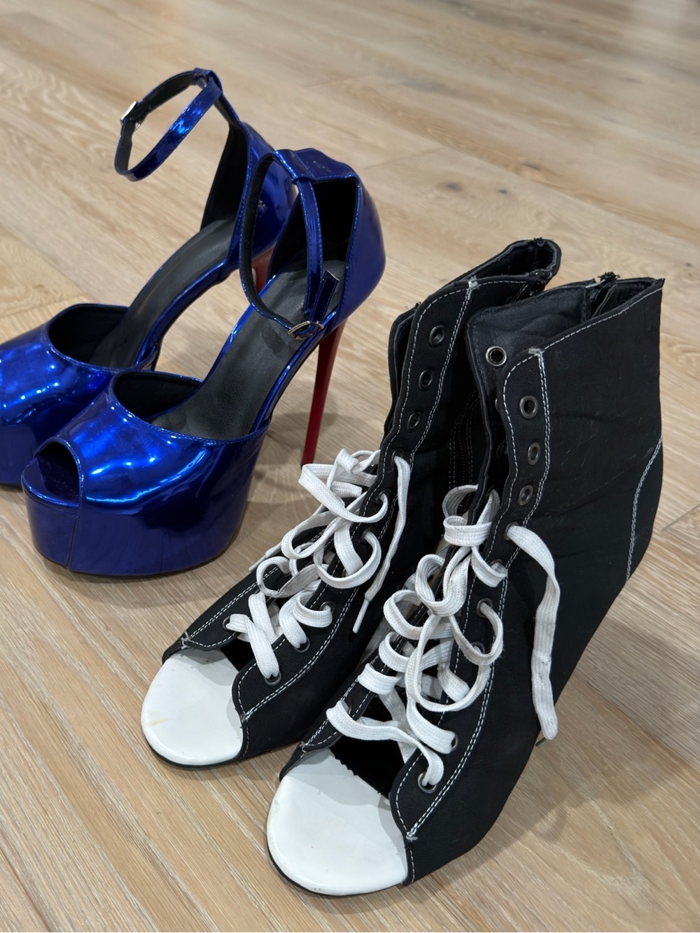 Two Pairs women’s stiletto heels 1 both included size 10.5 and 11